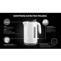 Электрический чайник Polaris PWK 1220C Water Way Pro (белый)
