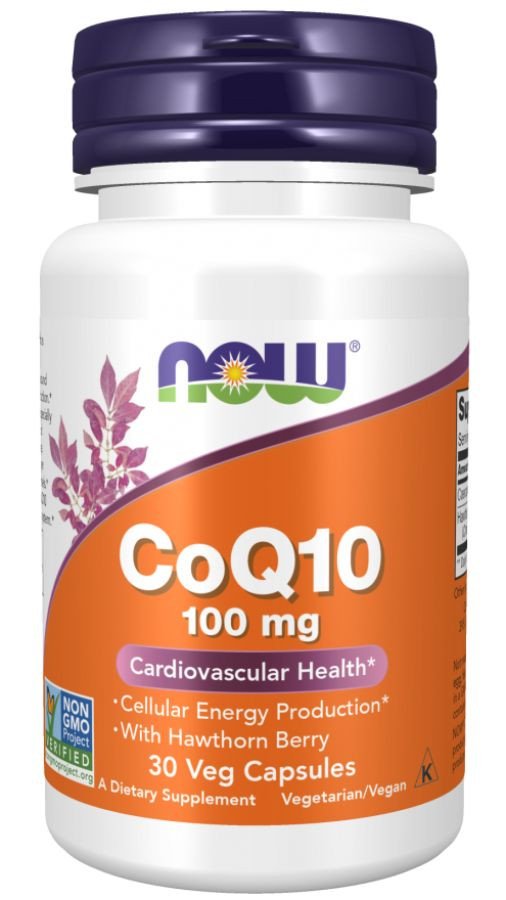 Витамины, минералы Now Foods CoQ10 100 мг (30 капсул)