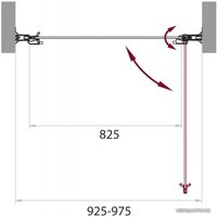 Душевая дверь BelBagno SELA-B-1-95-C-Cr