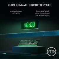 Клавиатура Razer Deathstalker V2 Pro Wireless (черный, Razer Low Profile Optical Purple, нет кириллицы)