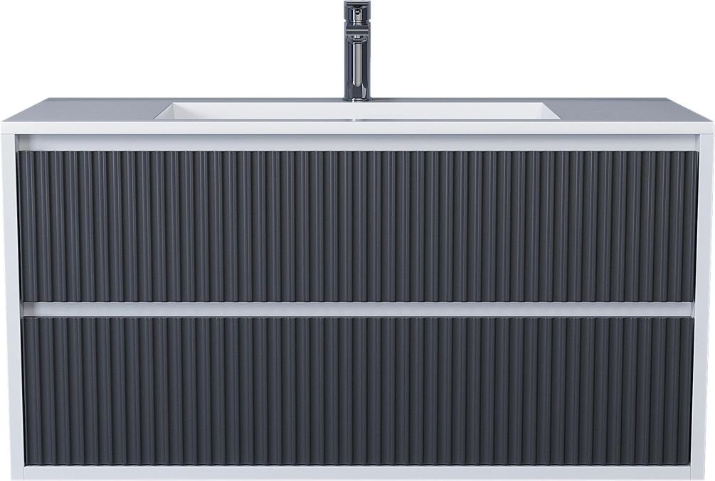 Uperwood Тумба под умывальник Next Premium 100 см 2 ящика (белый/графит)