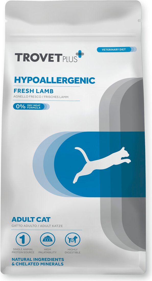 Сухой корм для кошек Trovet Plus Hypoallergenic Fresh Lamb Свежее мясо ягнёнка 5 кг