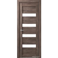 Межкомнатная дверь Юркас Deform D16 ДО 80x200 (дуб шале графит/lacobel белый)