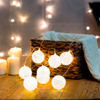 Светодиодная гирлянда Neon-Night Снежки 1.5 м 303-080 (теплый белый)