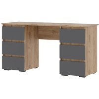 Стол Стендмебель Хелен ПС-02 (серый графит/дуб крафт золотой) в Бресте