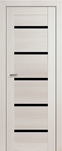 Межкомнатная дверь ProfilDoors 7X 80x200 (эшвайт мелинга/стекло триплекс черный)