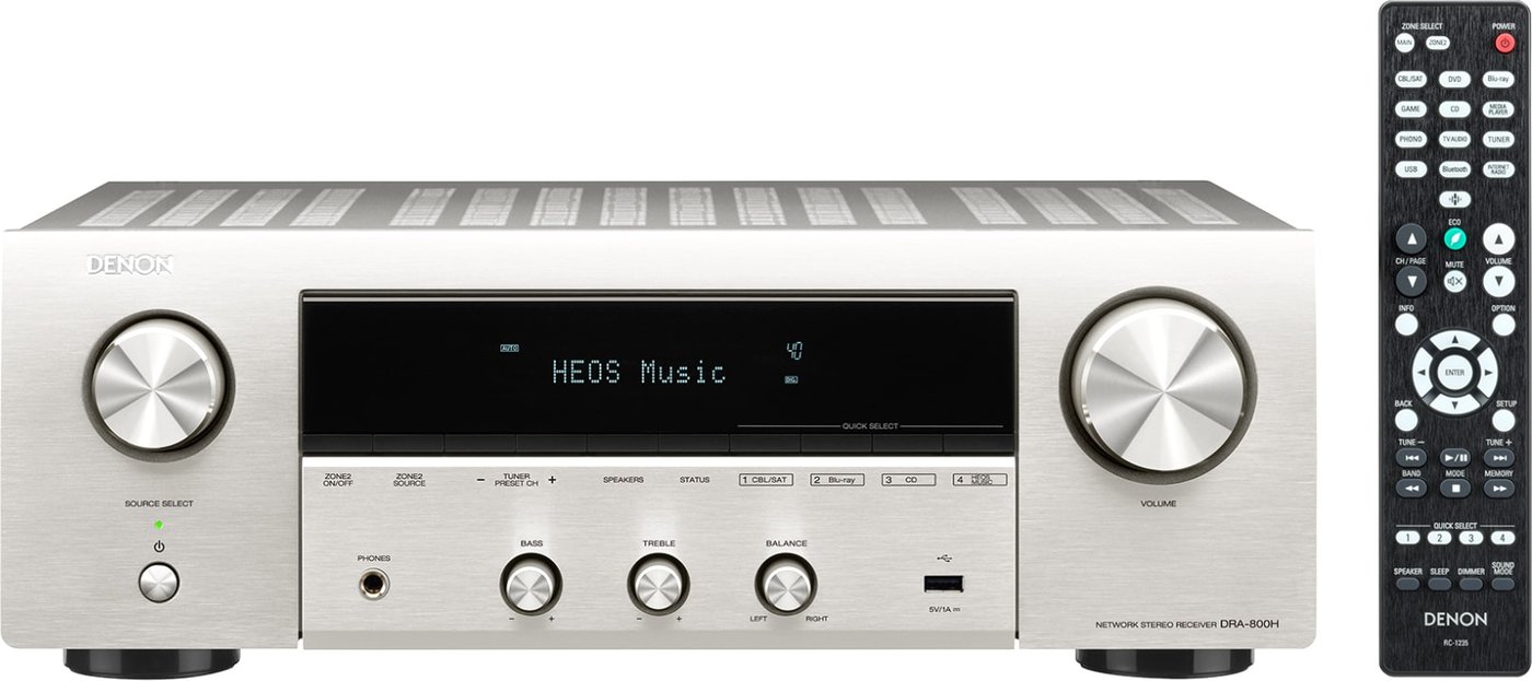 

AV ресивер Denon DRA-800H (серебристый)