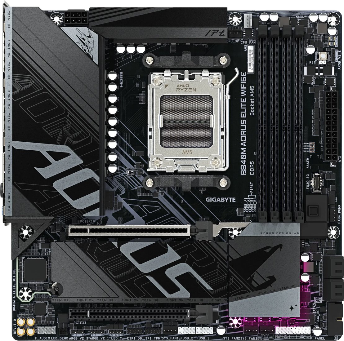 Материнская плата Gigabyte B840M Aorus Elite WiFi6e