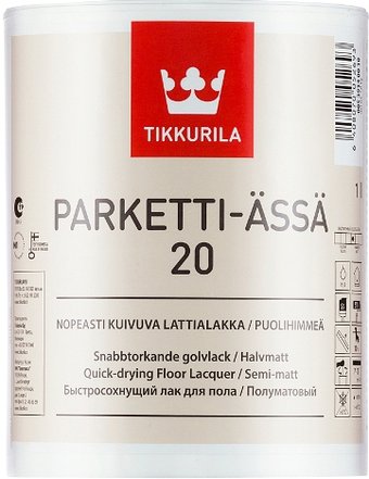 Лак Tikkurila Parketti Assa 1 л (полуматовый)