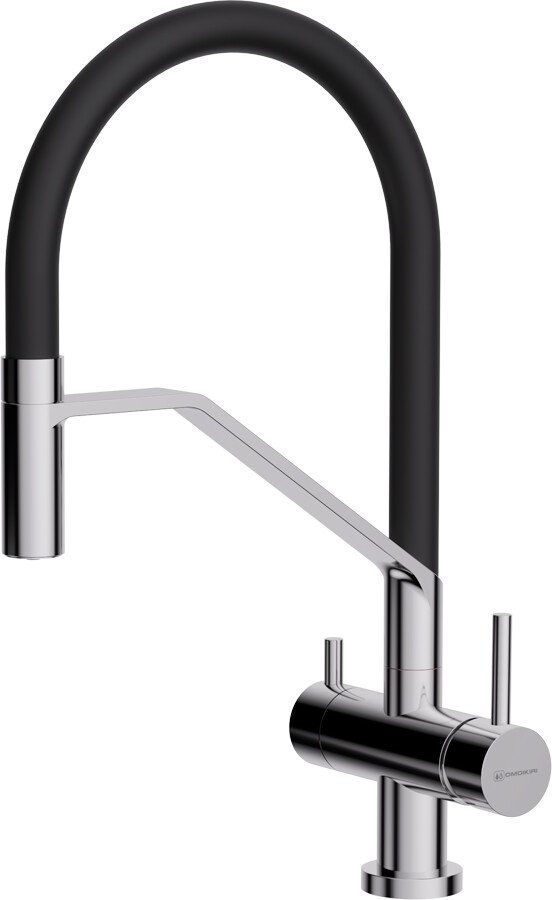 

Смеситель Omoikiri Akeno C-BL (хром/черный)