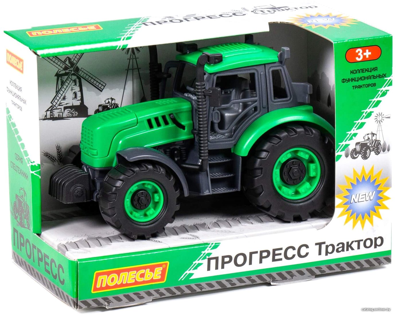 Трактор Полесье Прогресс 91222 (зелёный)