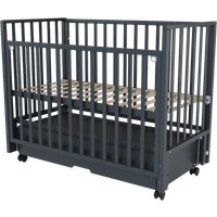Кроватка-трансформер Incanto Hollie универсальная с ящиком KR-0045/3 (графит)