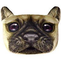 Декоративная подушка Matex Animals Мопс 16-007 (темно-коричневый/бежевый)