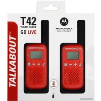 Портативная радиостанция Motorola Talkabout T42 (красный)