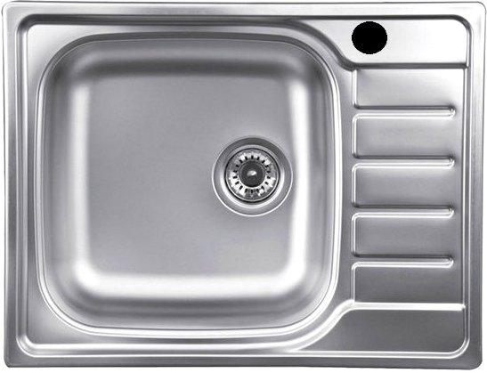 

Кухонная мойка КромРус N-280 RUS чаша слева (без сифона)