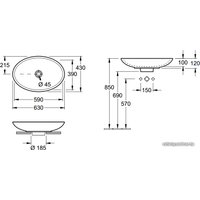 Умывальник Villeroy & Boch Loop & Friends 51511001