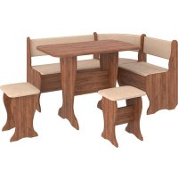 Обеденная группа Премиум Оптима (крафт табачный/обивка микровелюр №465)