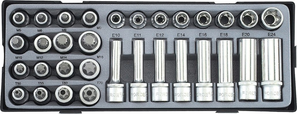 

Набор головок слесарных Force T4322 (32 предмета)