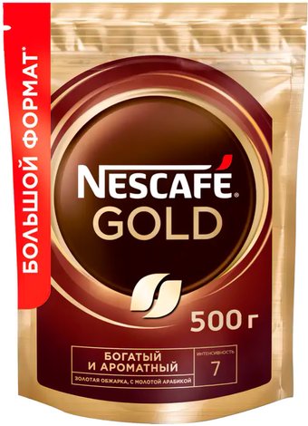 Nescafe Gold растворимый 500 г (пакет)