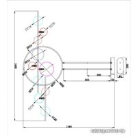 Подвесная люстра Arte Lamp Saturn A7790SP-75WH