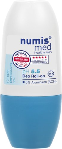 Numis med Дезодорант-антиперспирант шариковый pH 5.5 с пантенолом 50 мл