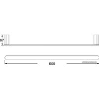 Держатель для полотенца Rose RG1717H
