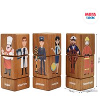 Кубики Mega Toys Кубики на оси Профессии 15201