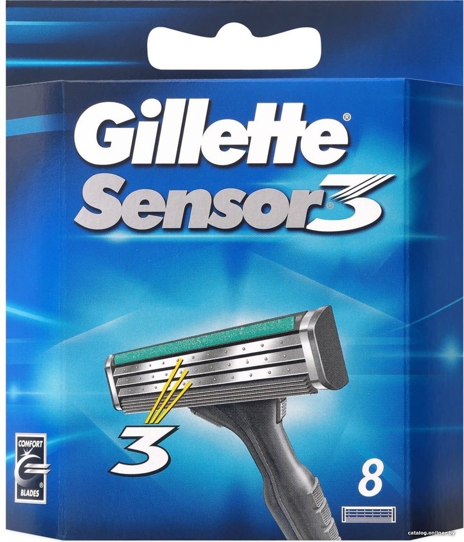Сменные кассеты для бритья Gillette Sensor3 (8 шт)