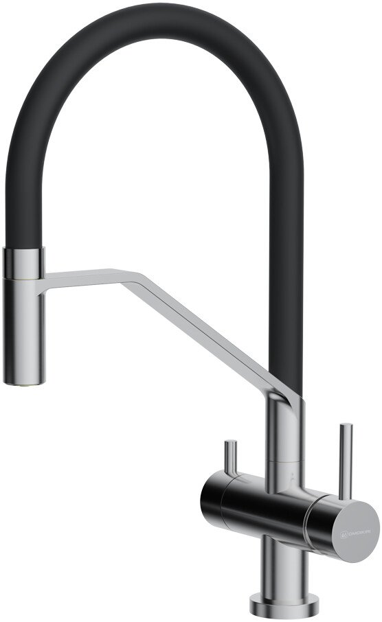 

Смеситель Omoikiri Akeno-BN (нержавеющая сталь/черный)