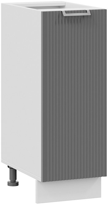 

Шкаф напольный Трия Кимберли 1Н3 (белый/титан)