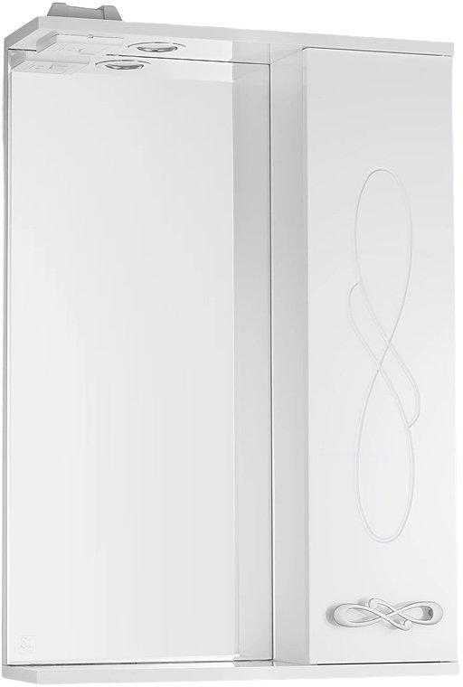 Style Line Шкаф с зеркалом для ванной Венеция 55см (с подсветкой)