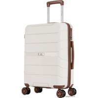 Чемодан-спиннер L'Case Singapore 57 см (кремовый беж)