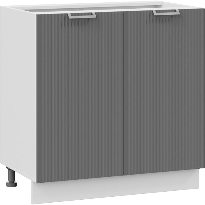 

Шкаф напольный Трия Кимберли 1Н8 (белый/титан)