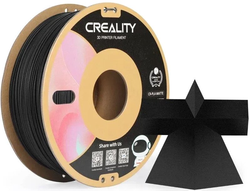 

Пластик Creality CR-PLA Matte 1.75 мм 1 кг (черный)