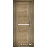 Межкомнатная дверь Юни Амати 18 80x200 (дуб шале-натуральный/матовое стекло)