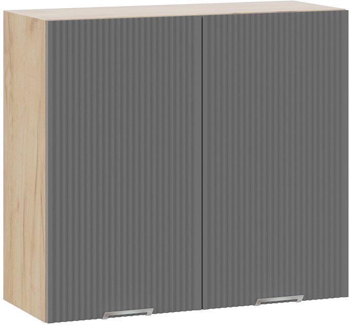 

Шкаф навесной Трия Кимберли 1В8 (дуб крафт золотой/титан)