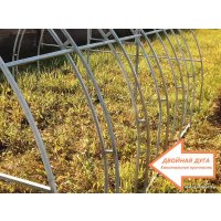 Теплица ComfortProm двойная дуга 2x20x20/0.67 12x3 м (поликарбонат 3 мм)