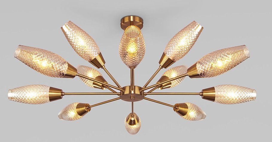 

Подвесная люстра Евросвет 60140/12 (золото)