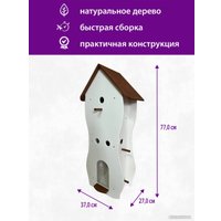 Кормушка для птиц БСМ Декоративный домик 0058