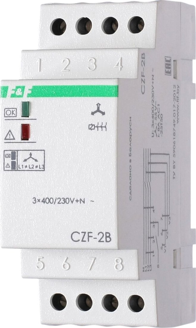 

Реле контроля фаз Евроавтоматика F&F CZF-2B EA04.003.002