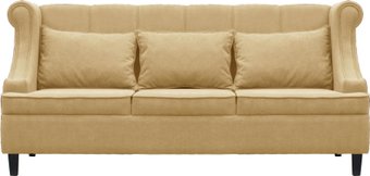 Диван Brioli Людвиг трехместный (микровелюр, B2 бежевый)