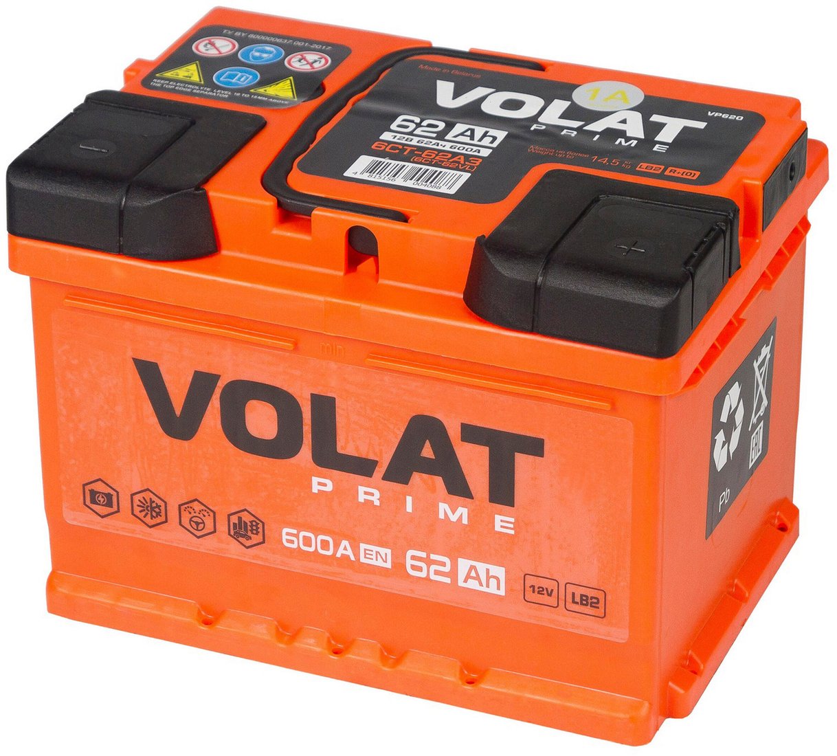 

Автомобильный аккумулятор VOLAT Prime R+ (62 А·ч)