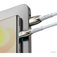 Кабель Baseus Glimmer Series Fast Charging Data Cable 100W USB Type-A - Type-C (2 м, белый)
