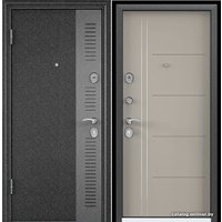 Металлическая дверь Torex Дельта MP-27 205x86 (серый/дерево светлое, левый)