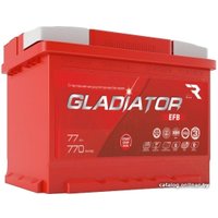 Автомобильный аккумулятор Gladiator EFB 77 R+ (77 А·ч)