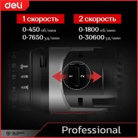 Ударная дрель-шуруповерт Deli DE-CZ20-2D2 (с 2-мя АКБ, сумка)