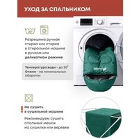 Спальный мешок RSP Outdoors Lager 350 L (зеленый, 220x75см, молния слева)