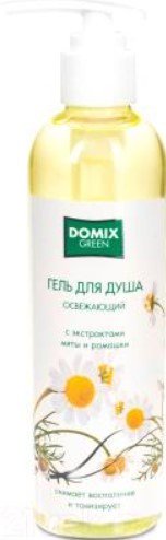 

Domix Green Professional Гель для душа Освежающий с экстрактом мяты и ромашки 250 мл