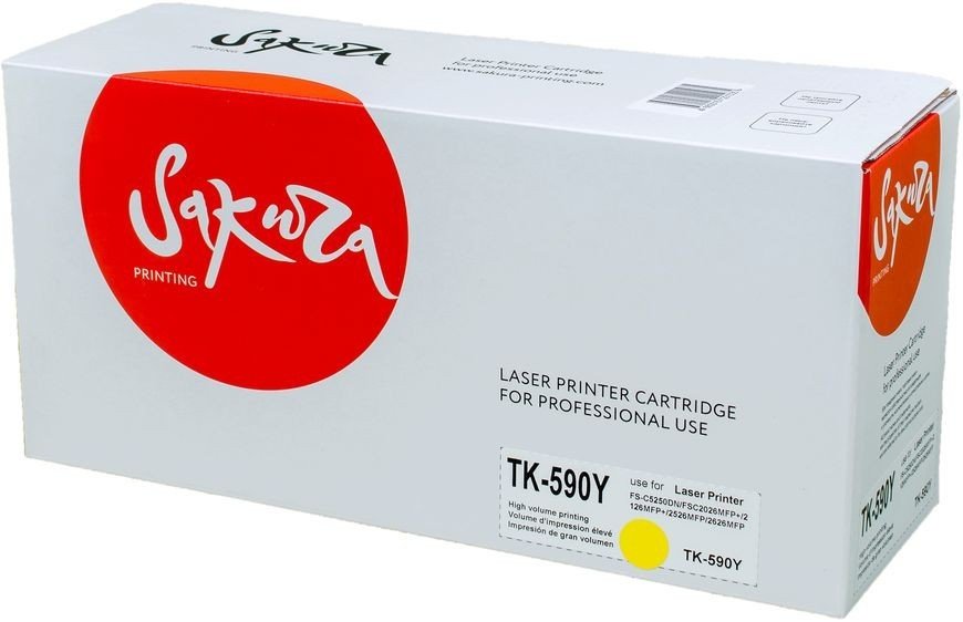 

Картридж Sakura Printing SATK590Y (аналог Kyocera Mita TK-590Y)