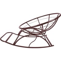 Кресло-качалка M-Group Папасан 12710201 (коричневый/бежевая подушка)